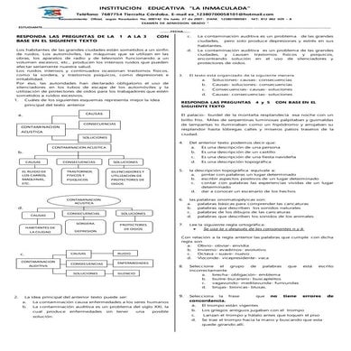 7°examen de admisión de grado 7