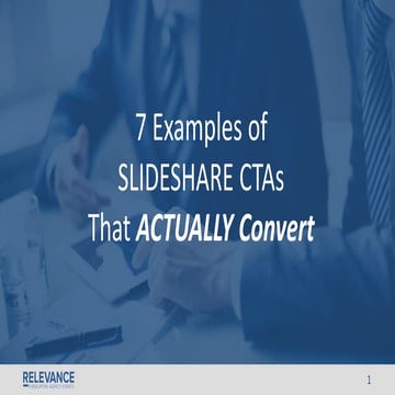 Examples of SlideShare CTAs that Actually Convert