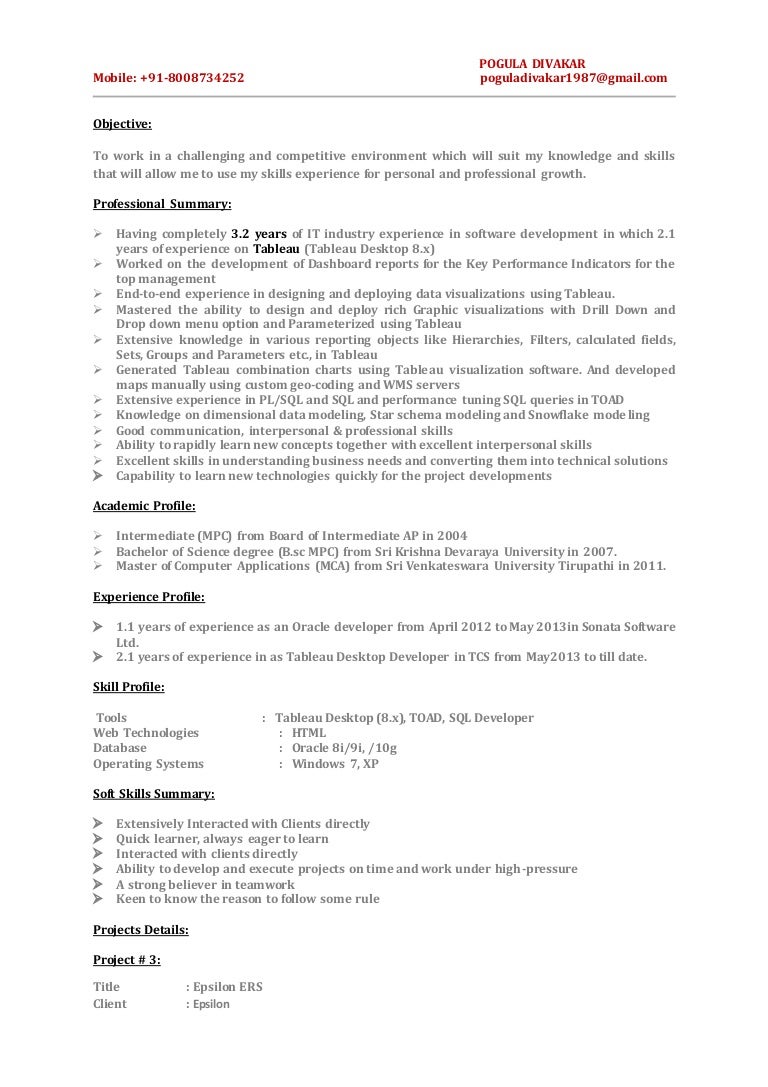resume tableau resume tableau resume