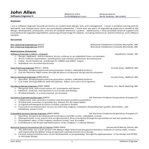 John Allen - Resume