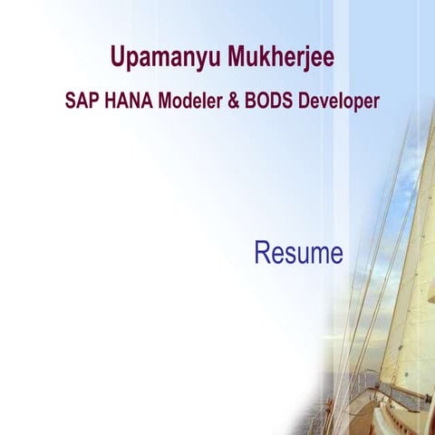 Upamanyu_Mukherjee_SAP_HANA_resume