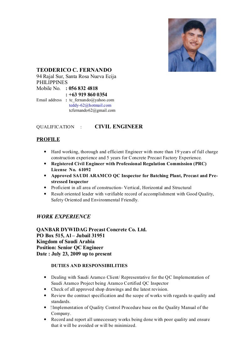 TCF Resume UPDATED 05 APRIL 2015
