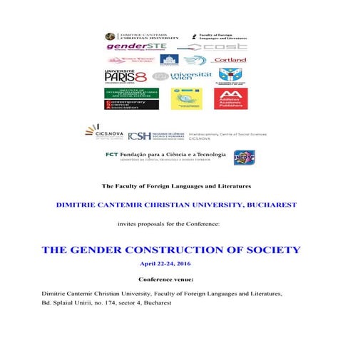 The Gender Construction of Society- 22-24 April 2016(2)