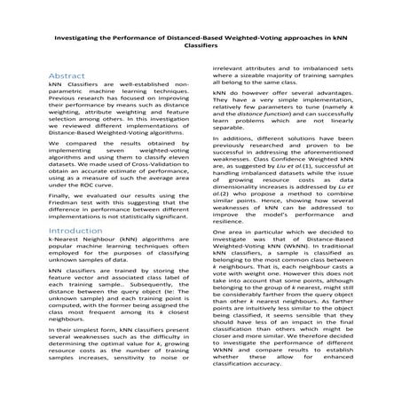 Weighted nearest neighbors and radius oversampling for imbalanced data ...