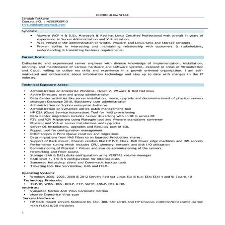 System Administrator_Sivaiah