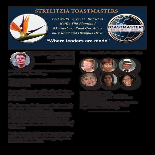 Bangalore Toastmasters Club Newsletter | PDF