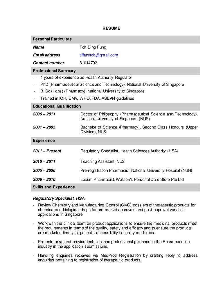 Dnr resume