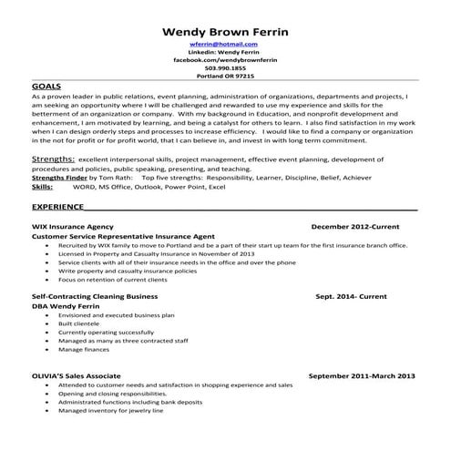 WFerrin Resume