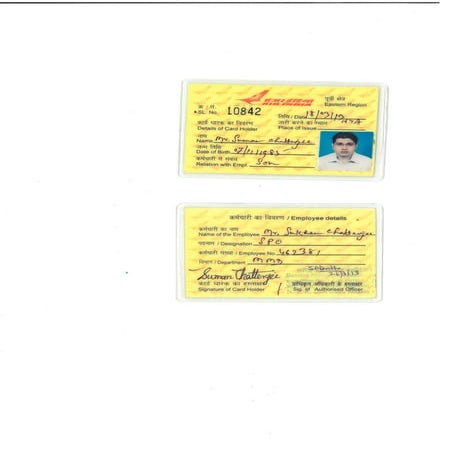 AIR INDIA  ID SUMAN CHATTERJEE