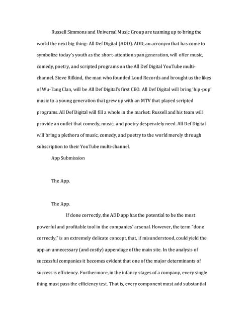 ADD Final Paper