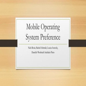Mobile Operating System Preference