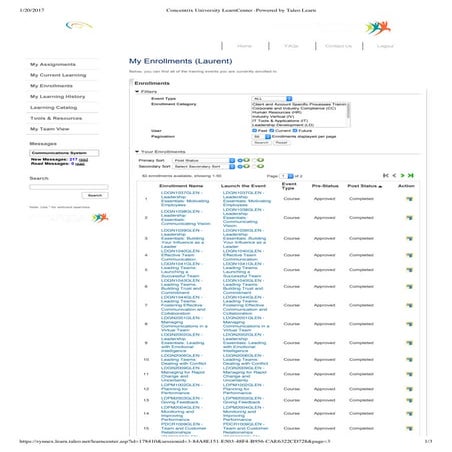 Concentrix University Le...-Powered by Taleo Learn LD2