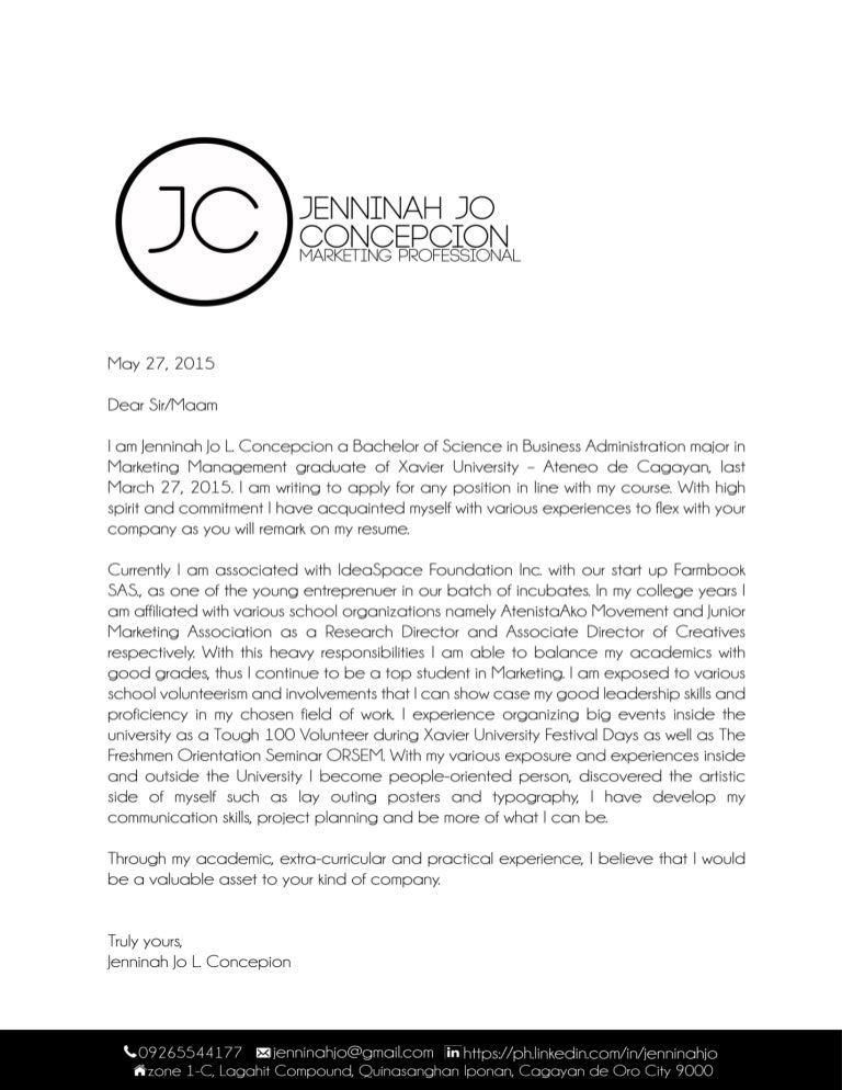 Cover Letter And Resume