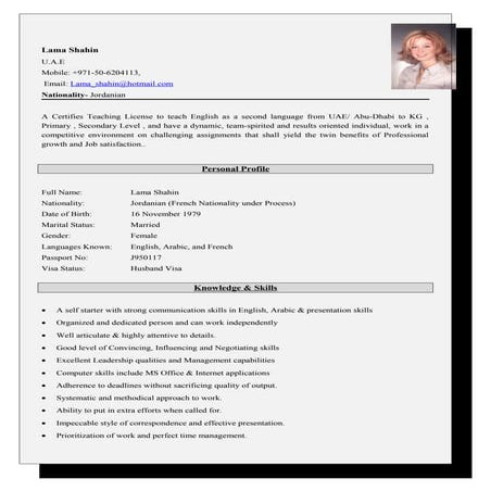 Lama CV | DOC