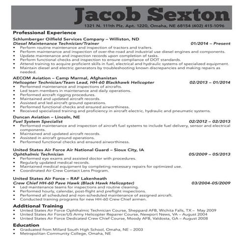Freman paez resume 2016 | PDF