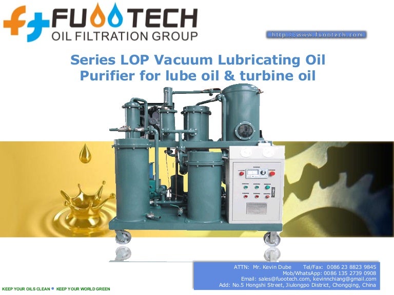 Series LOP Vacuum Lubricating Oil Purifier for lube oil and turbine o…