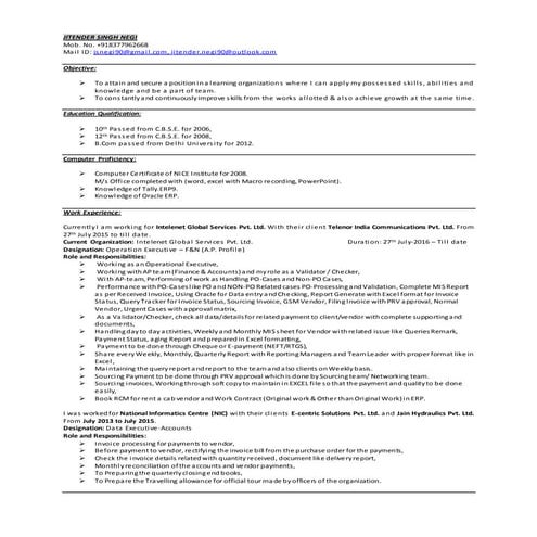jitender Resume