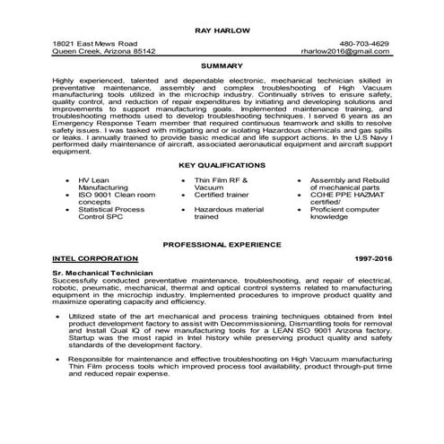 7Harlowresume | PDF