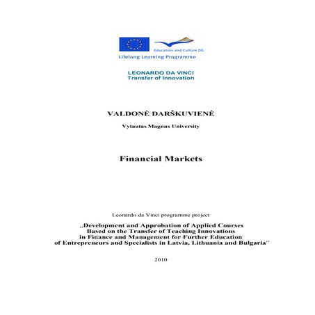 7 financial markets