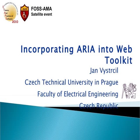 7 Incorporating ARIA into Web Toolkit
