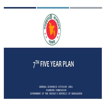 DRR Component Incorporate With 7FYP Bangladesh Govt.