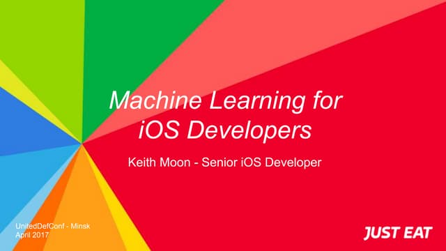 Machine Learning for iOS developers