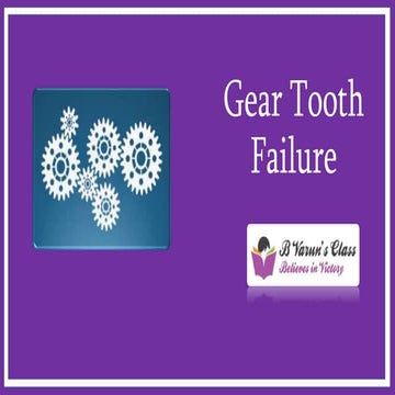 Gear Tooth Failure