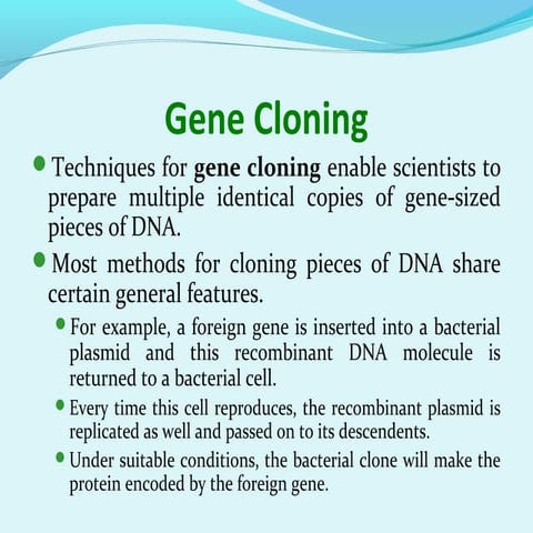 gene cloning principles an technique