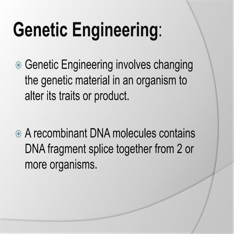 Geneticatly modified microbs