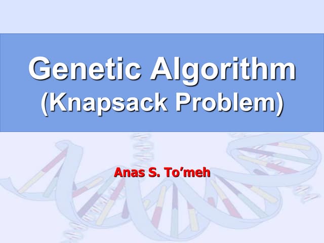 7_Genetic_knapsack.ppt