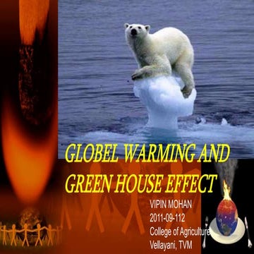 globel warming and green house effect