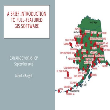 Brief introduction to GIS software