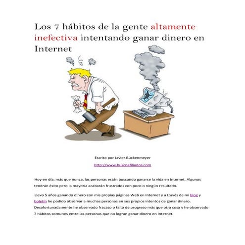 7 Hábitos de la Gente Inefectiva