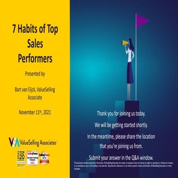 7 Habits of Top Sales Performers