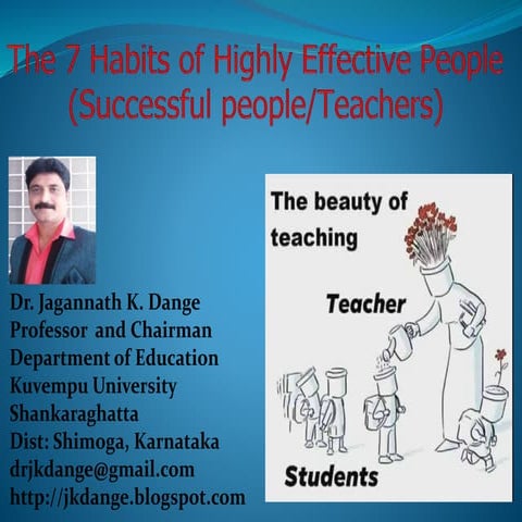 Seven habits of successful people