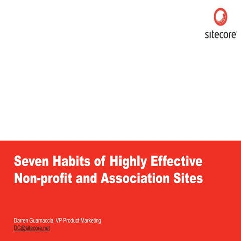 7 Habits of Highly Effective Nonprofit and Association Sites