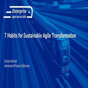 7 habits for sustainable agile transformation