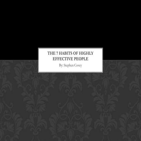 7 habits of highly effective people