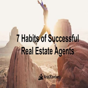 7 Habits of Successful Real Estate Agents