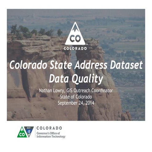 Lowry colorado state address dataset data quality
