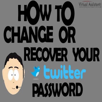 How to Change or Recover Your Twitter Password