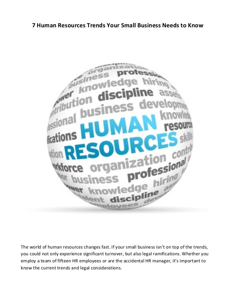 7 Human Resources Trends Your Small Business Needs to Know