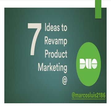 7 Ideas to Revamp Product Marketing at Duo Security