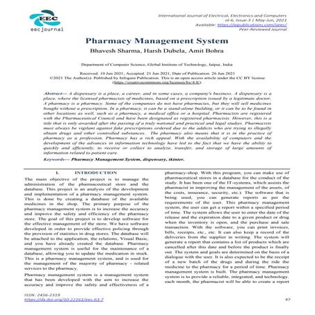 Pharmacy Management System