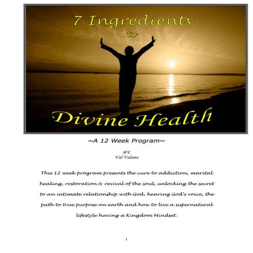 7 Ingredients To Divine Health Printable
