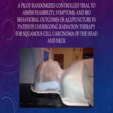 Acupuncture for pain and anxiety in patients undergoing radiation therapy for...