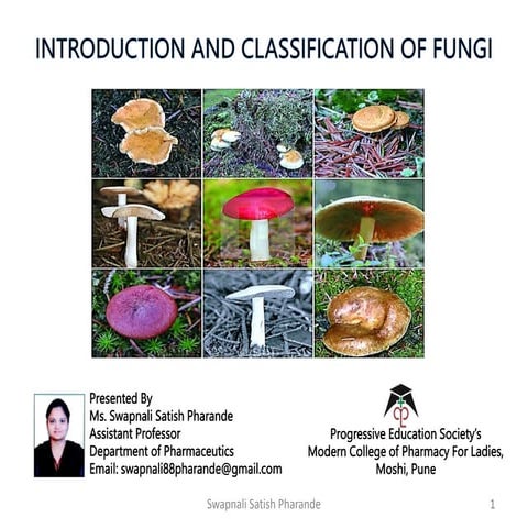 Introduction and Classification of Fungi