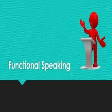 Functional Speaking