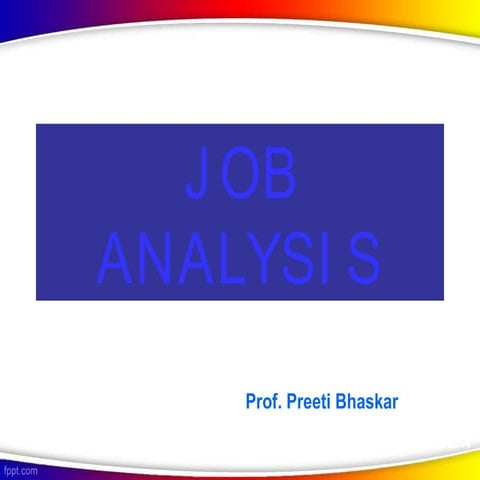 job analysis
