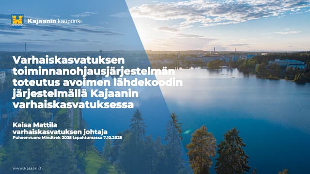 Varhaiskasvatuksen toiminnanohjausjärjestelmän toteutus avoimen lähdekoodin j...